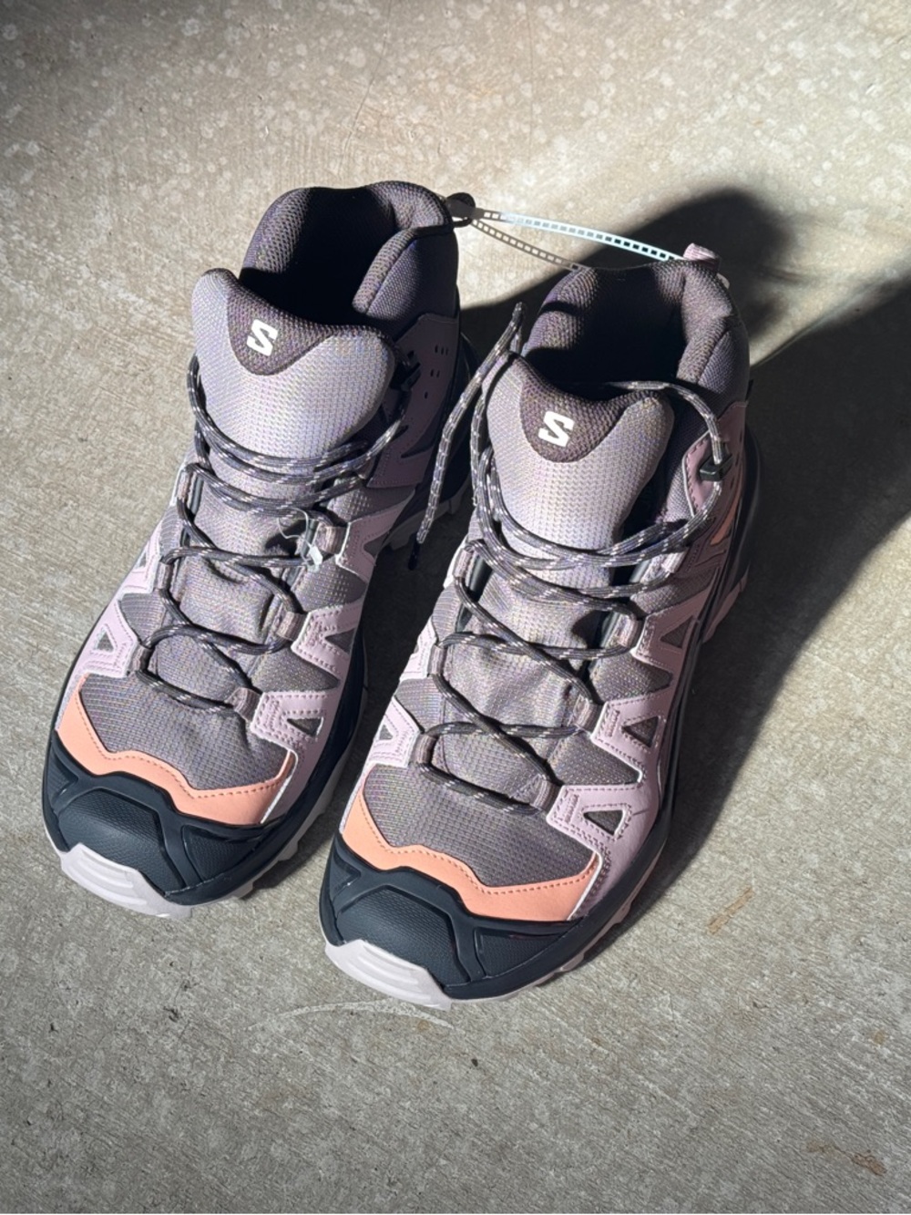 Skechers Women's Dusty Pink and Coral Trail Hiking Sneakers